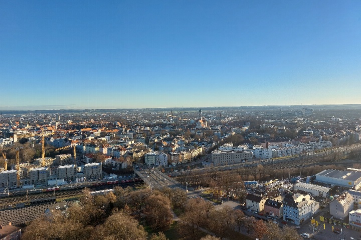 Hotelturm: Die Stadt von hoch oben