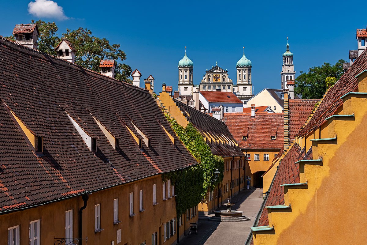 Fuggerei mit Leonhardskapelle